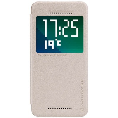 Полиуретановый чехол Nillkin Sparkle Leather Case Gold для HTC Desire EYE(1)