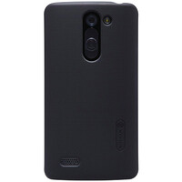 Пластиковый чехол Nillkin Super Frosted Shield Black  для LG L Bello D335