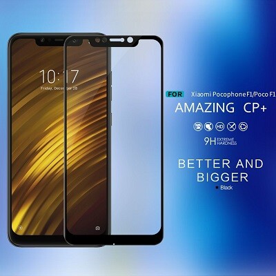 Защитное стекло NILLKIN CP+ черное для Xiaomi Pocophone F1(1)