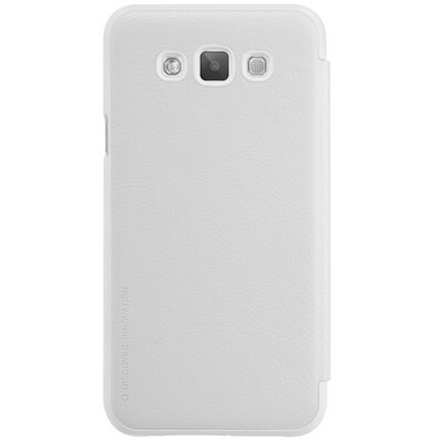 Кожаный чехол Nillkin Qin Leather Case White для Samsung Galaxy E7(2)