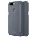 Полиуретановый чехол книга Nillkin Sparkle Leather Case Black для OnePlus 5T(#4)