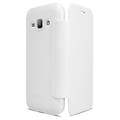 Полиуретановый чехол Nillkin Sparkle Leather Case White для Samsung Galaxy J1(#1)