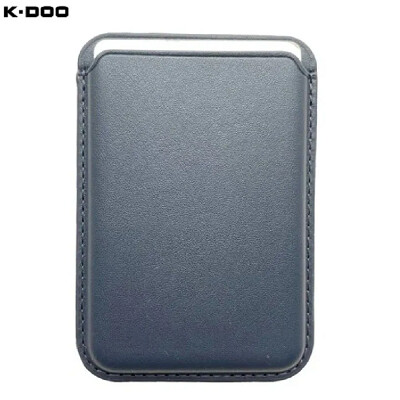 Магнитный кошелек K-DOO / KZDOO Leather Wallet MagSafe серый(1)