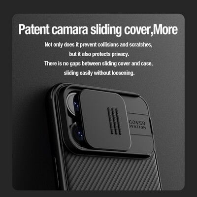Чехол-накладка с пластиной Magsafe Nillkin CamShield Pro Magnetic Фиолетовая для Apple iPhone 15 Pro Max(5)