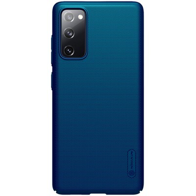 Пластиковый чехол с подставкой Nillkin Super Frosted Shield Синий для Samsung Galaxy S20 FE(1)