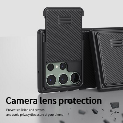 Чехол-накладка Nillkin CamShield S Черная для Samsung Galaxy S23 Ultra(3)