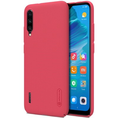 Пластиковый чехол с подставкой Nillkin Super Frosted Shield Красный для Xiaomi Mi A3(3)