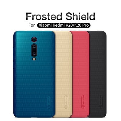Пластиковый чехол с подставкой Nillkin Super Frosted Shield Синий для Xiaomi 9T\ K20\ K20 Pro(5)