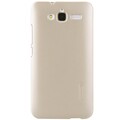 Пластиковый чехол с пленкой Nillkin Super Frosted Shield Gold для Huawei Ascend GX1(#1)