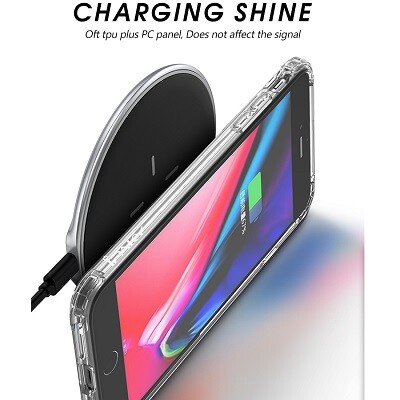 Противоударный чехол iPaky TPU+PC Crystal прозрачный  для Apple iPhone SE (2022)(2)