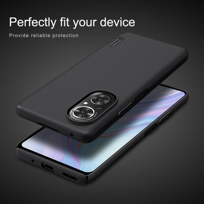 Пластиковый чехол с подставкой Nillkin Super Frosted Shield Синий для Huawei Honor 50 SE/ Nova 9 SE(3)
