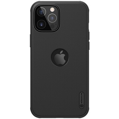 Пластиковый чехол с подставкой Nillkin Super Frosted Shield Pro Черный для Apple iPhone 12 Pro(1)