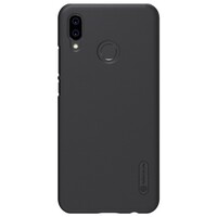 Пластиковый чехол с пленкой Nillkin Super Frosted Shield Черный для Huawei P20 Lite