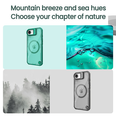 Магнитная накладка Nillkin Iceblade Prop Magnetic Case Черная для Apple iPhone 16e(11)