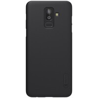 Пластиковый чехол с пленкой Nillkin Super Frosted Shield Черный для Samsung Galaxy J8