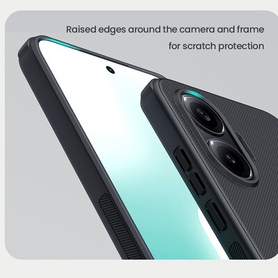 Пластиковый чехол Nillkin Super Frosted Shield Pro Черный для Xiaomi Poco F7(7)