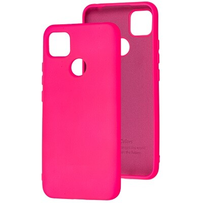 Силиконовый чехол Silicone Case ярко-розовый для Xiaomi Redmi 10A(1)