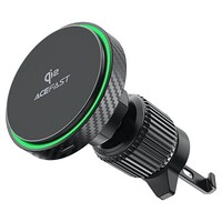 Автомобильный держатель Magsafe с функцией беспроводной зарядки Acefast D33 Qi2 Wireless Charger Magnetic Car Holder
