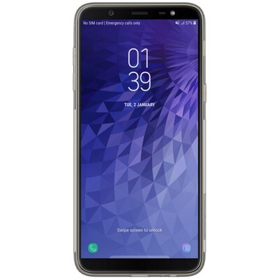 Силиконовый чехол Nillkin Nature TPU Case Серый для Samsung Galaxy J8(2)