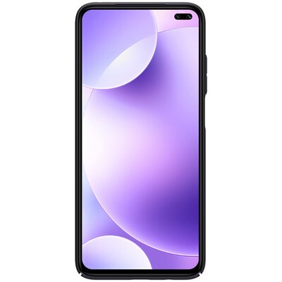 Пластиковый чехол с подставкой Nillkin Super Frosted Shield Черный для Xiaomi Redmi K30 (Poco X2)(2)