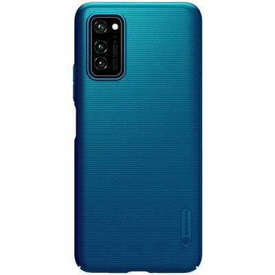Пластиковый чехол с подставкой Nillkin Super Frosted Shield Синий для Huawei Honor V30 / Honor V30 Pro(1)