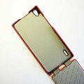 Кожаный чехол Armor Case Red для Huawei Ascend P7(#2)