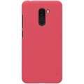 Пластиковый чехол с пленкой Nillkin Super Frosted Shield Красный для Xiaomi Pocophone F1(#1)