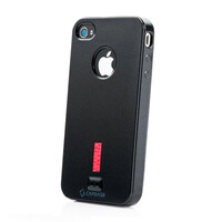 Силиконовый чехол накладка Capdase Soft Jacket Sparko Black для Apple iPhone 4/4S