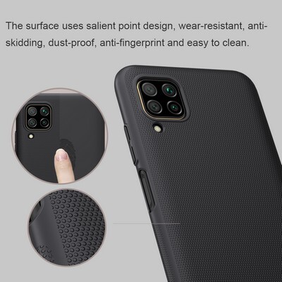 Пластиковый чехол с подставкой Nillkin Super Frosted Shield Синий для Huawei P40 Lite / Nova 7i / Nova 6 SE(4)