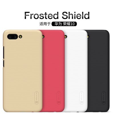 Пластиковый чехол с пленкой Nillkin Super Frosted Shield Красный для Huawei Honor 10(4)