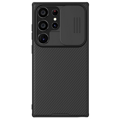 Чехол-накладка с пластиной Magsafe Nillkin CamShield Pro Magnetic Черная для Samsung Galaxy S24 Ultra(1)
