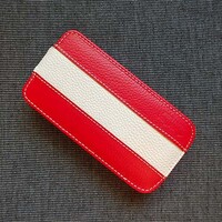 Кожаный чехол Melkco Leather Case Red/White LC для Samsung i9190 Galaxy S4 mini