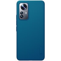 Пластиковый чехол с подставкой Nillkin Super Frosted Shield Синий для Xiaomi 12 Lite