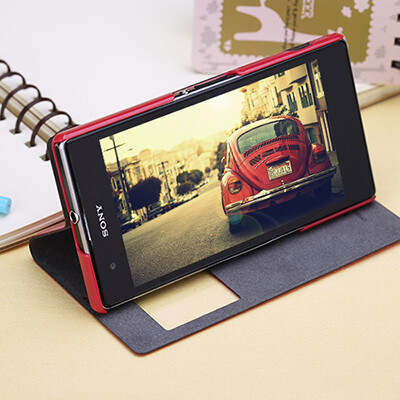Полиуретановый чехол Rock Exel Series Yellow для Sony Xperia Z1 L39h(3)