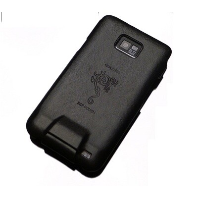 Кожаный чехол книга SGP Leather Case GARIZ Black для Samsung i9100 Galaxy S2(2)