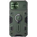 Противоударная-накладка Nillkin CamShield Armor зеленая для Apple iPhone 12 Pro(#1)
