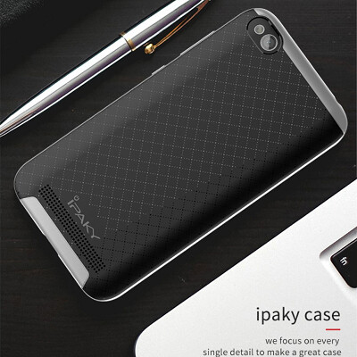 Противоударный гибридный чехол iPaky Hybrid Series серебристый для Xiaomi Redmi 5A(2)