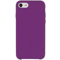 Силиконовый чехол Silicone с открытым низом фиолетовый  для Apple iPhone 7