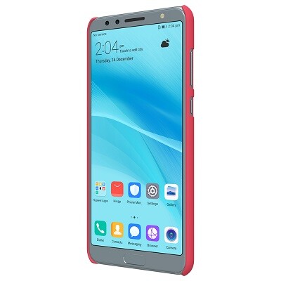 Пластиковый чехол с пленкой Nillkin Super Frosted Shield Red (Красный) для Huawei Nova 2S(2)