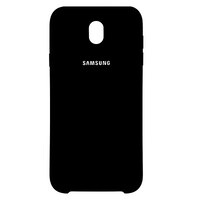 Силиконовый чехол Silicone Case черный для Samsung J730F Galaxy J7 (2017)