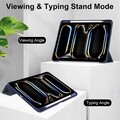 Защитный чехол книжка Acrylic TPU Case с креплением для стилуса серый для Apple iPad Pro 11 (2024)(#9)