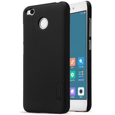 Пластиковый чехол с подставкой Nillkin Super Frosted Shield Black для Xiaomi RedMi 4X(3)