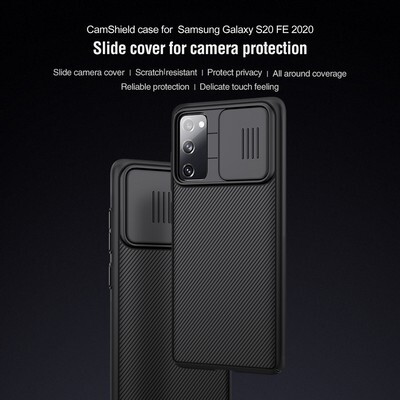 Чехол-накладка Nillkin CamShield черная для Samsung Galaxy S20 FE(7)