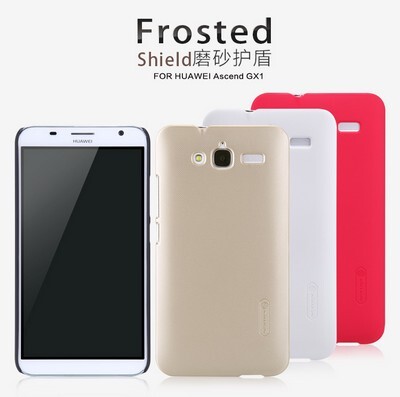 Пластиковый чехол с пленкой Nillkin Super Frosted Shield Black для Huawei Ascend GX1(4)