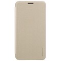 Полиуретановый чехол книга Nillkin Sparkle Leather Case Золотой для Samsung Galaxy J4(#1)