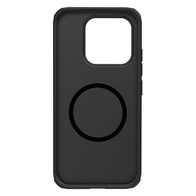 Пластиковый чехол с пластиной Magsafe Nillkin Super Frosted Shield Pro Magnetic Case черный для Xiaomi 17(6)
