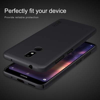 Пластиковый чехол с подставкой Nillkin Super Frosted Shield Темно-Синий для Nokia 3.2(4)