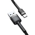 Кабель Baseus Cafule Cable CATKLF-BG1 USB For Type-C 3A 1M черный(#7)