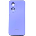 Силиконовый чехол Silicone Case с закрытым низом и защитой камеры лавандовый для Huawei Honor X7(#1)