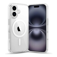 Защитный чехол с магнитной пластиной MagSafe TPU+PC Magic Mask Air Bairrer прозрачный для Apple iPhone 17